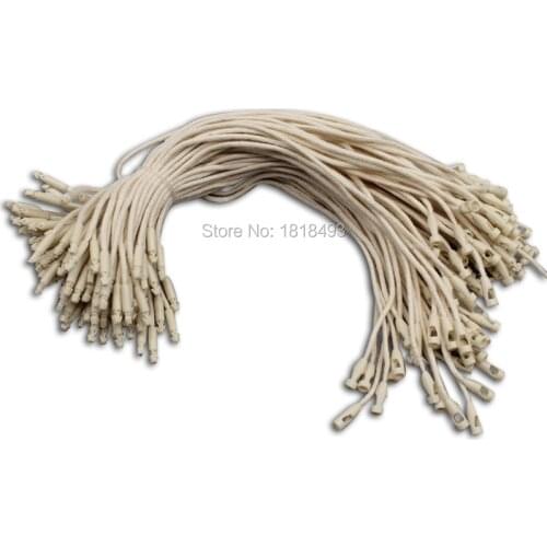 Free shipping garment bag shoes pure white COTTON sling 7.48"/string/cords/tag line/hang tag thread/string buckle 500 pcs a lot
