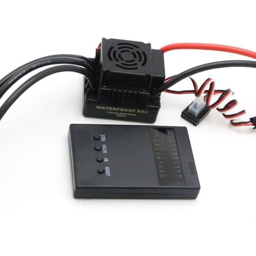 Rc 80A Brushless ESC Electric Speed Controller with 5.8V / 3A SBEC 2-4S Programe card for 1/8 1:8 RC Car