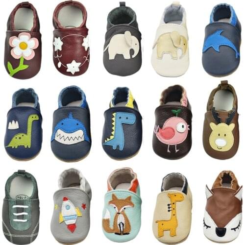 Infant Shoes Soft Genuine Leather Boys Girls Skid-Proof Shoe Autumn Baby Girl Sneakers Toddler Boy Newborn slippers First Walker