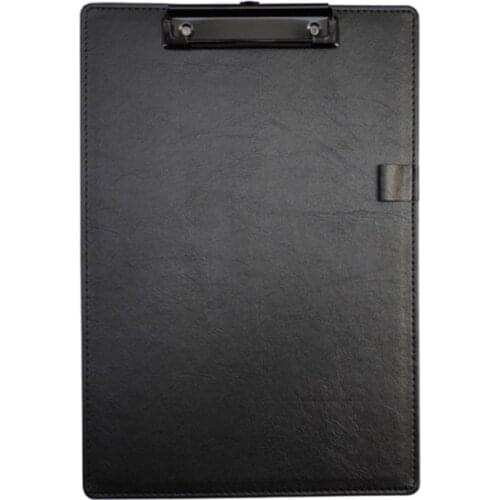 PU Leather A4 A5 File Paper Clip Board Writting Pad Folder Document Stationery 77HA