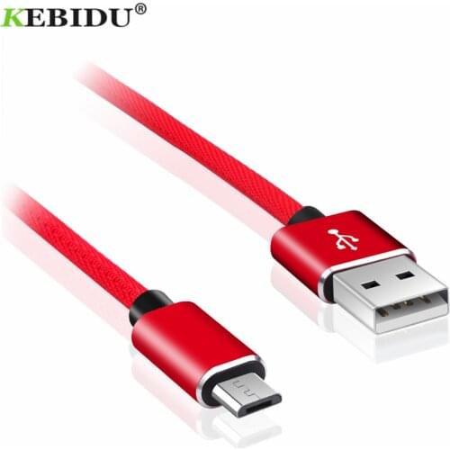 KEBIDU Micro USB Cable 2.1A Charging USB Data Cable Male to Male For Samsung S7 S6 For Xiaomi For Redmi Note 5 Tablet Android