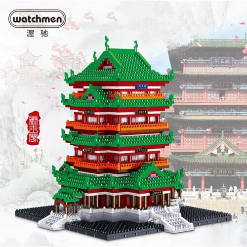 Mini Diamond Building Blocks Architecture Bricks City 3D Model Children Educational Toy Compatible Adults Gifts Christmas