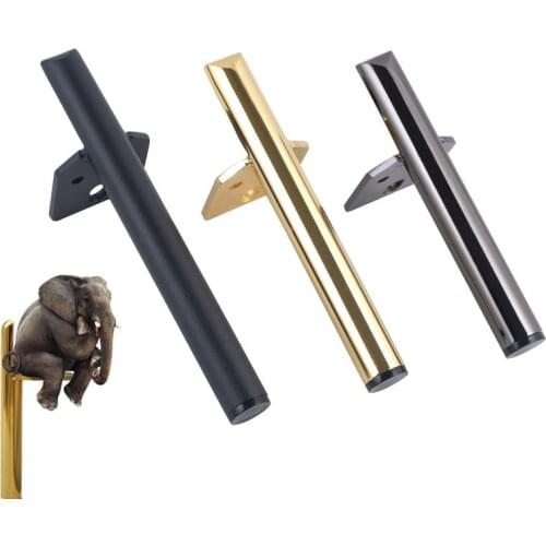 1Pcs 20cm Round Gold Furniture Cabinet Legs Floor protection foot bathroom cabinet sofa feet Table Bed diy Hardware Accessories