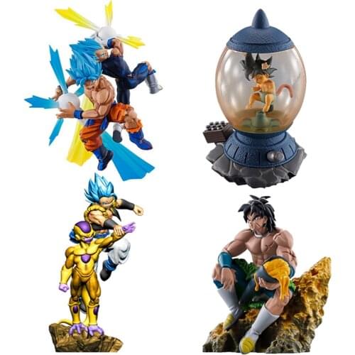 MH Genuine EX Gashapon Dragon Ball Super Z DRACAP RE BIRTH LOGBOX Goku Vegeta IV Frieza Action Figure Model Toys Gifts
