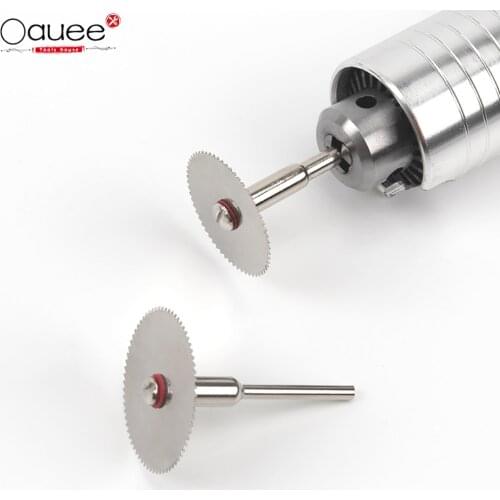 5/6Pcs Stainless Steel Slice Metal Cutting Disc Set With 1 Mandrel for Dremel Rotary Tools 16 18 22 25 32mm Wood Saw Blade Disc