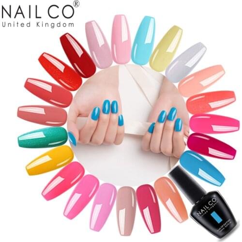 NAILCO 15ML 47 Color Hybrid Varnish Gel Nail Polish Vernis Semi Permanent Acid Free Resin Manicure Art Gel Soak Off Uv Top Coat