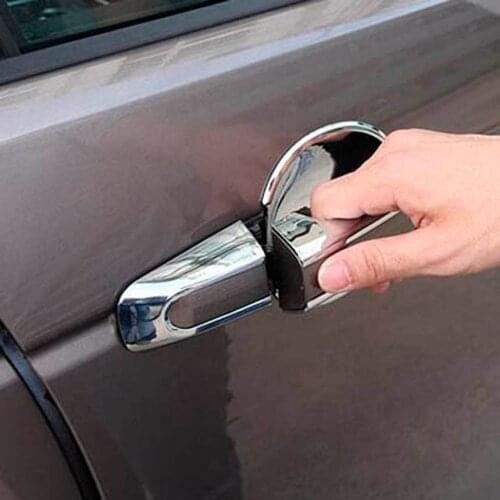 Out Side Door Handle Cover Bar Knob Wrist Sticker ABS Chromium Exterior Accessories Retrofit kits For Discovery Sport
