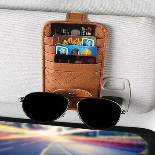 New Auto Car Sun Visor Clip for Sun Glasses Sunglasses Credit Card Pen Holder Clip Multi function Storage Bag Fastener Clip Mat