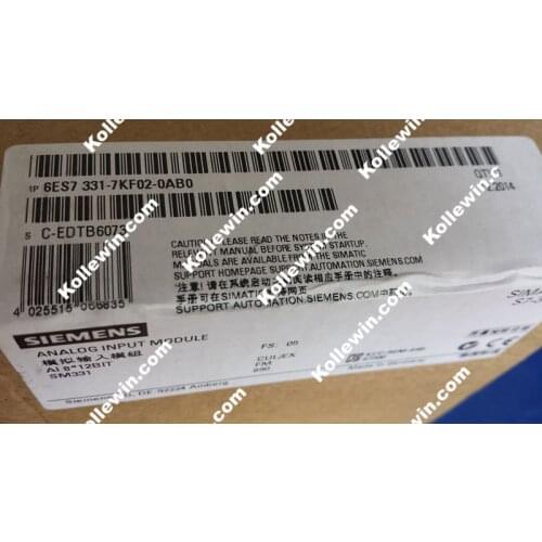 NEW Original 6ES7331-7KF02-0AB0 Analog Input Module, SIMATIC 6ES7 331-7KF02-0AB0,8AI, Resolution 9/12/14 BITS, 6ES73317KF020AB0