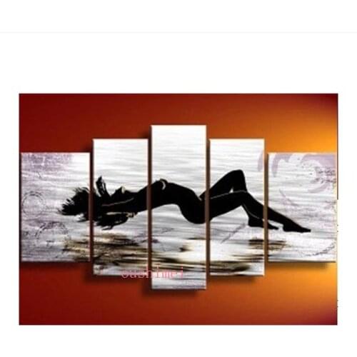 Hand Painted White Pictures On Wall Beauty Nude Women Landscape Oil Paintings On Canvas Wall Art Seascape For Living Room