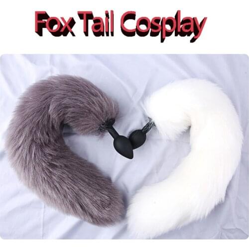 Sex Shop New Fox Tail Anal Plug Smooth Fur butt plug tail Anal Sex Toys For Women BDSM Adult Games Fox Tail Cosplay Sex Products