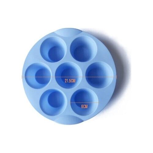 7 Grids Rould Cup Cake Silicone Mold Pudding Mould Jelly Molds Mousse DIY Baking Tools AT58