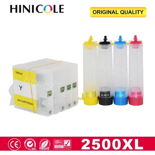 Hinicole Continuous Ink System For Canon PGI 2500 MAXIFY IB4050 Ib4150 MB5050 MB5150 MB5350 MB5450 Printer