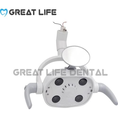 Dental Chair Unit Shadowless Lamp Led Dental Operation Light Dental Chair Light Led with Sensor and Foldable Mirror