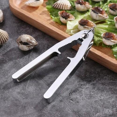 Convenience Clam Tool Zinc Alloy Multifunctional Clam Opening Device Food Clip Tableware Kitchen Tools Seafood Opening Tools