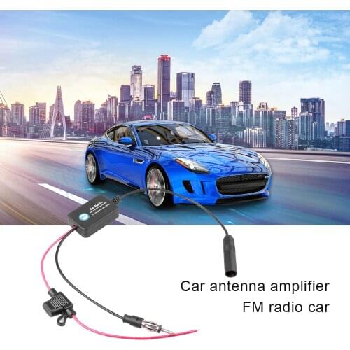 Universal 12V Auto Car Radio FM Antenna Signal Amp Amplifier Booster For Marine Car Vehicle FM Amplifier 88-108MHz Latest