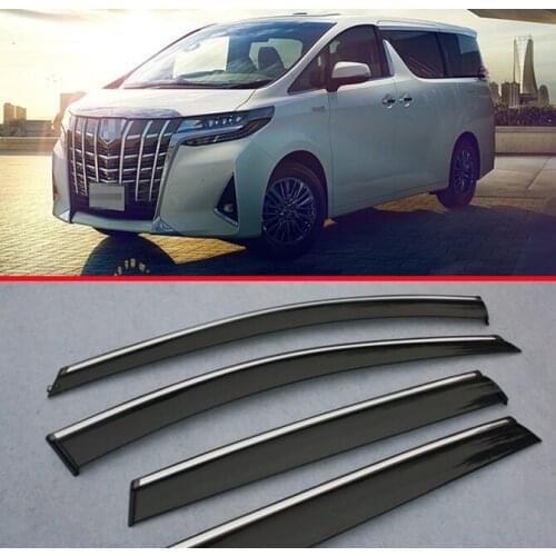 Window Wind Deflector Visor Rain/Sun Guard Vent For Toyota Alphard Vellfire AH30 2016 2017 2018 2019 2020