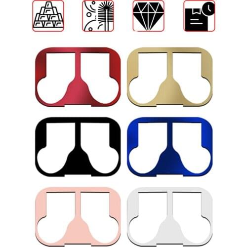 Protective Sticker for Xiaomi Airdots Pro Case 18k Plated Metal Dust Guard for Xiaomi Air Skin Protector Accessories