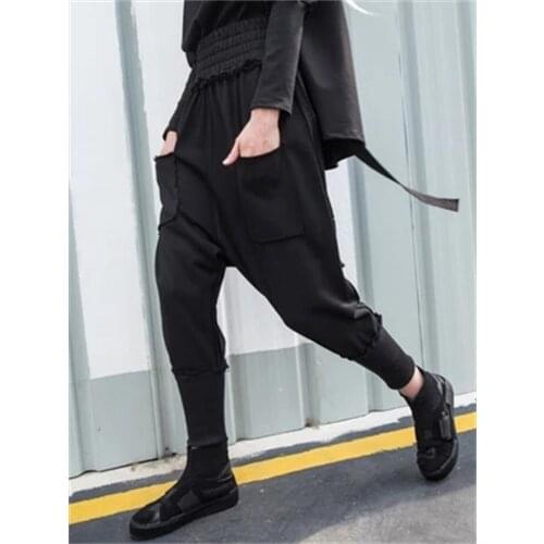 2021 fall and winter new style Harem pants loose fat MM high waist stretch pants BF style street style womens pants