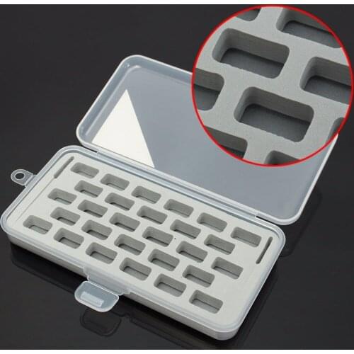 1pc New 28 Spools Transparent Box Storage Organizer Sewing Bobbins Case HolderEmpty Bobbins Sewing Machine Spools