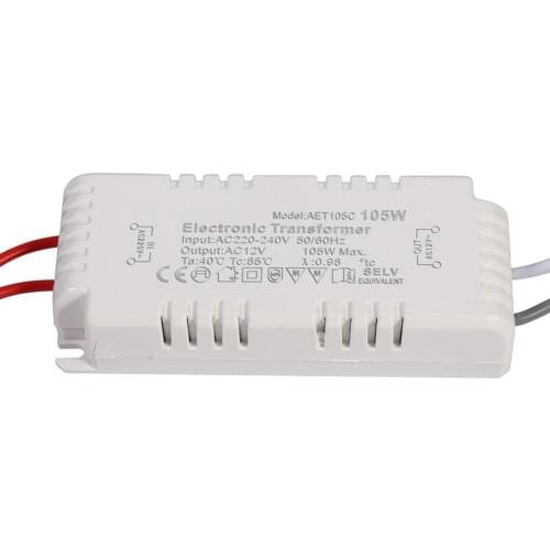105W Electronic Transformer Dimmable 220V-12V Led Light Lamp Bulb Driver Power Supply Volatage Converter