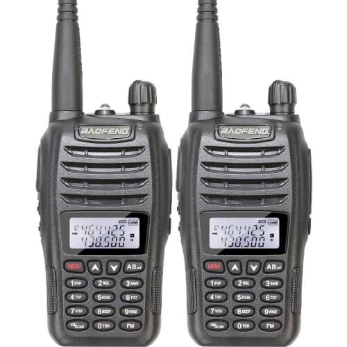 2PCS/Lot Original BAOFENG UV-B6 Dual Band VHF/UHF Walkie Talkie with 2000mAh Li-ion Battery SMA-Female Antenna