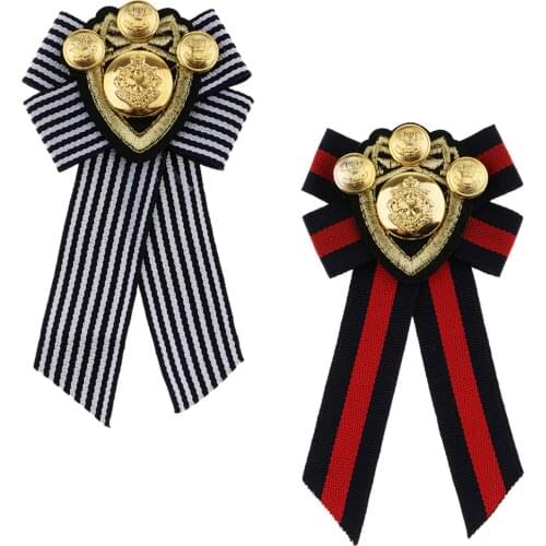 2pcs Wedding Party Bow Tie Pre-tied Brooch Pin Collar Shirt Badge Jewelry