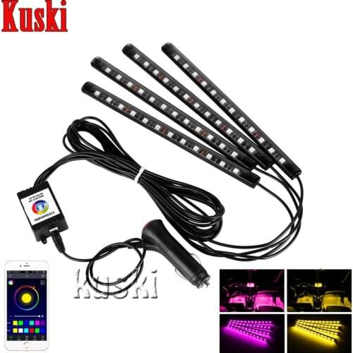 Car Atmosphere Lamp For APP Control For Renault Duster Laguna Megane 2 3 Logan Captur Clio For Saab 9-3 9-5 93 For MG 3 ZR