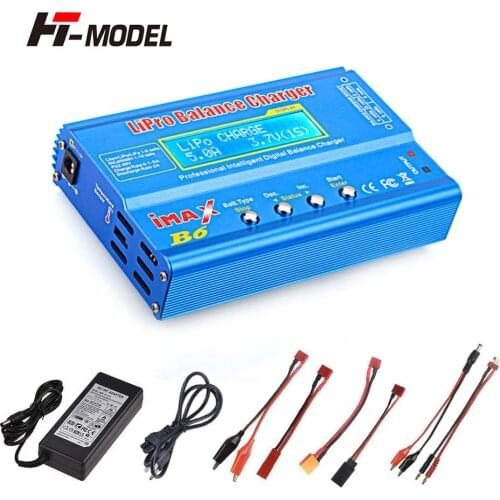 Imax B6 80W with 15V 6A AC Power Supply RC Lipo Balance Charger For Lipo NiMh Li-ion Ni-Cd Battery Discharger