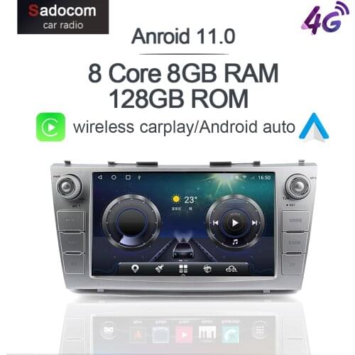 Caplay 4G LTE DSP 9" Android 10.0 Car DVD Player 6GB + 128GB 8 core carplay car radio autoradio For Toyota CAMRY 2007-2011