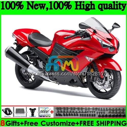Injection For KAWASAKI ZX-14R ZX14R 12 13 Glossy red 14 15 16 17 24BS.37 ZZR1400 ZX 14R 2012 2013 2014 2015 2016 2017 Fairing