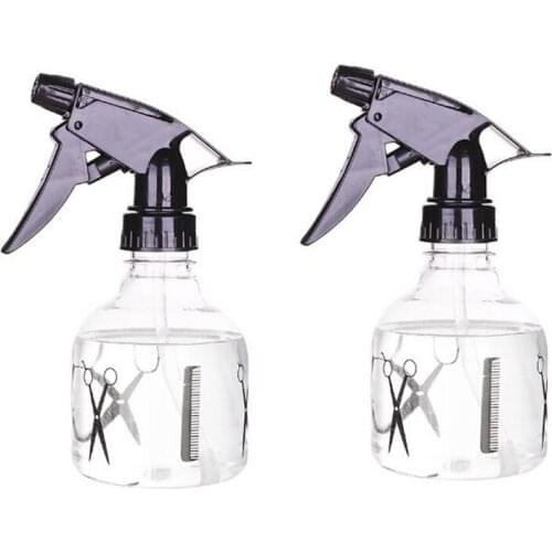 2Pcs Misting Spray Bottle,250ML Hairdressing Hair Sprayer Plastic Empty Container Water Bottle for Hair Styling,Plants,Cleaning