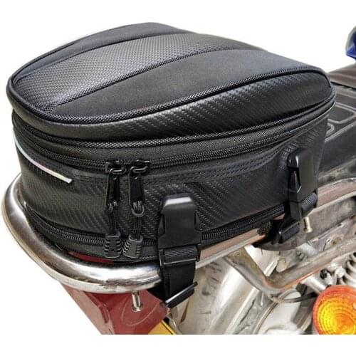 2020 Motorcycle Tail Bags Back Seat Bags Kit Travel Bag Motorbike Scooter Sport Luggage Rear Seat Rider Bag Pack Pocket Bag