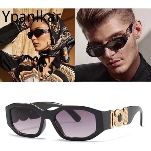 2021 Fashion Personalized Metal Decorative Men Sunglasses Irregular Small Frame Women Sunglass UV400 Men