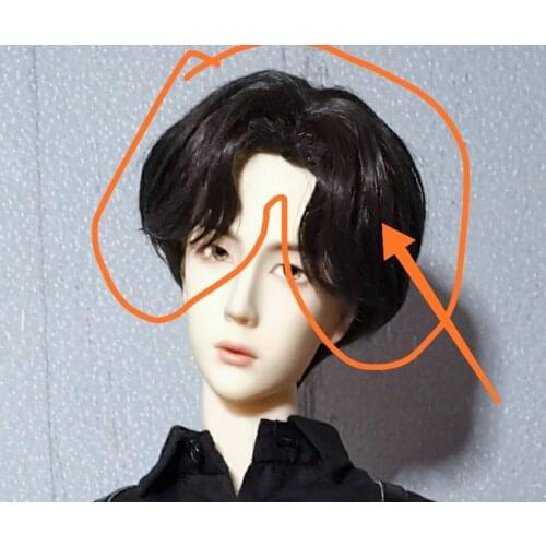 Bjd Doll Wig Wang Yibo wig 1/3 bjd wig big male doll hair black bjd accessories