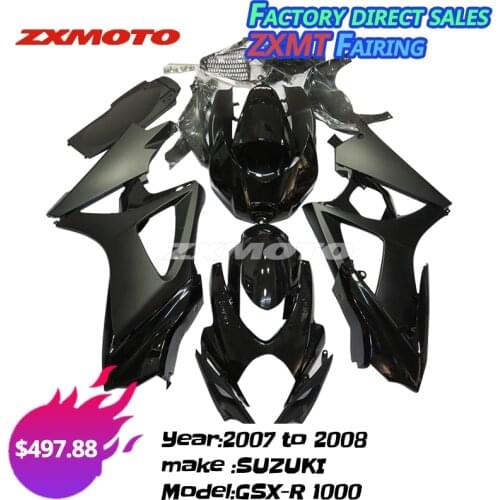 ZXMOTO Full Fairing Panel Kit Plastic Bodywork For 2007 to 2008 SUZUKI GSX-R 1000 Gold Painted K7