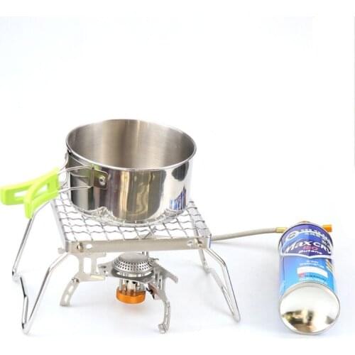 R2JC Folding Campfire Grill 304 Stainless Steel Grate Barbeque Grill Portable Camping Grill for Backpacking Hiking and Picnic