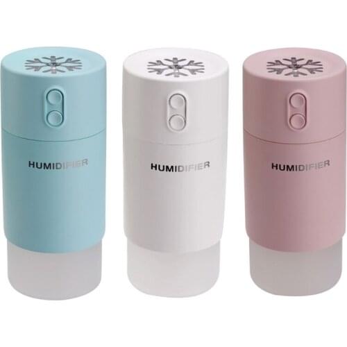 Snowflake 1.2L Large Capacity Portable Desktop Air Humidifier USB Mist Maker Aroma Essential Oil Diffuser for Home Car