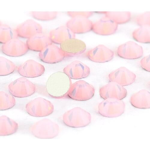 Rhinestone Decoration Round Glass white Opal Crystal Elements 3D Nail Art Rhinestones Crystal Non HotFix Rhinestone on Toes