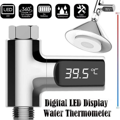 Baby Shower Water Temperature Monitor Digital Led Display Water Temperature Faucet Extender Heater Water Thermometer