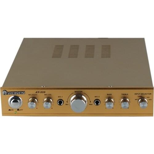 Computer karaoke amplifier, 220V Bluetooth home amplifier. The output power is 300W+300W. Signal to noise ratio: >7.5dB