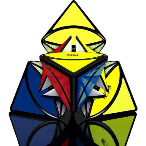 Bandaged Cube Tetrahedron Pyramid Magic Cube Toy Speed Puzzle Strange Shape Coin Neo Cube Brain Game