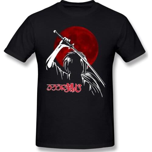 High Quality O-Neck 100 Cotton Trending Battosai The Assassin T-shirt Rurouni Kenshin sleeve short