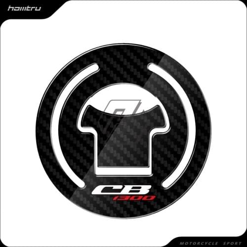 3D Carbon-look Motorcycle Fuel Gas Cap Protector Decals Case for HONDA CB1300 X4 1998-2003
