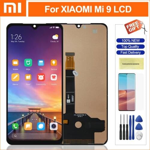 Lcd Screen For Xiaomi 9 Mi9 LCD Display Touch Screen Panel Digitizer With Frame For Xiaomi Mi9 MI 9 Screens