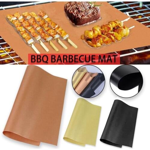 1/3/5pcs Barbecue Grill Mat Non-stick BBQ Baking Mat Grilling Accessories High Temperature Resistance GQ