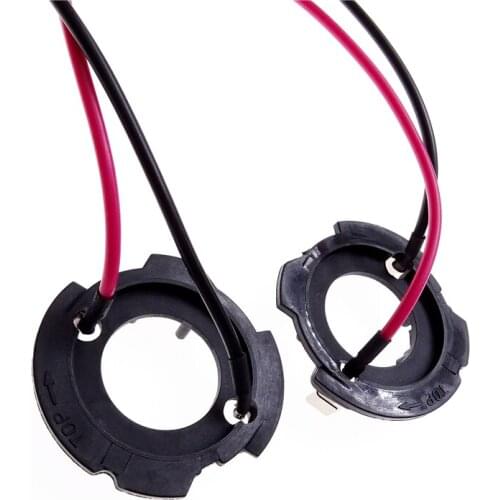 2 Pcs New Black Durable H7 LED Headlight Bulb Base Holder Adapter Socket Clamp for Volkswagen Golf 5 MK5 GTI Jetta Auto Parts