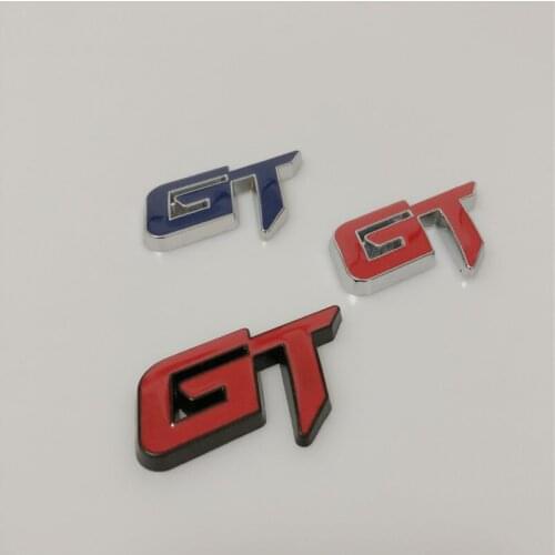 20X Car Emblem Trunk GT metal stickers Auto Accessories Chrome Badge Decal for ford mustang focus 2 3 fiesta ranger mondeo