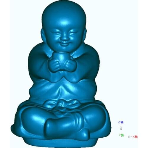 3D model for cnc 3D printers in STL file format Monk with cup