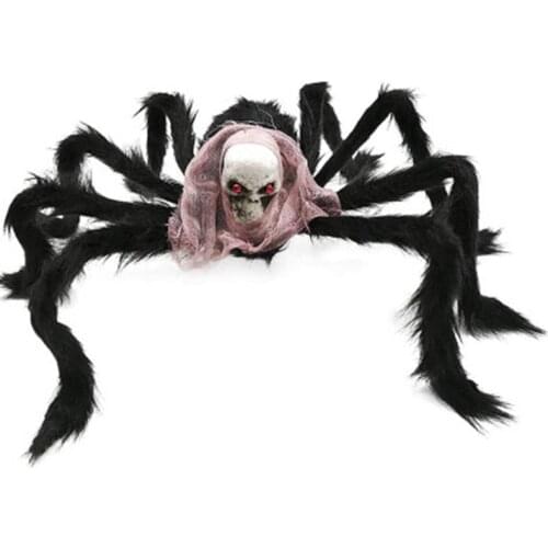 90cm skeleton Halloween decorations spider props terrorist plush as their wacky fun we cheat on their faces